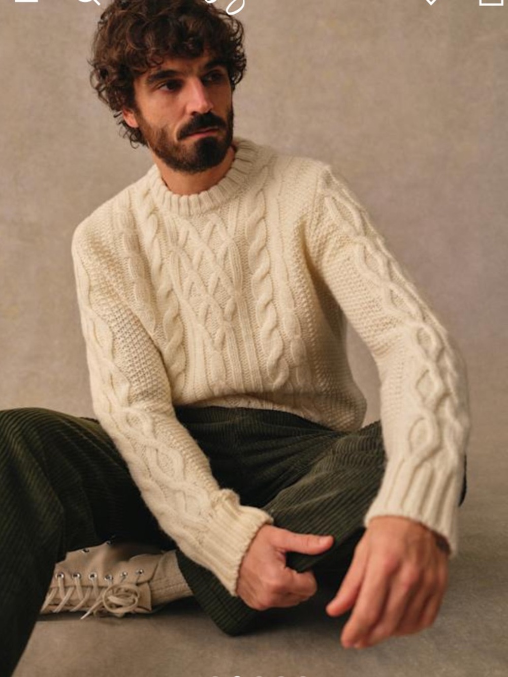 Sézane / Octobre harbour sweater in ecru